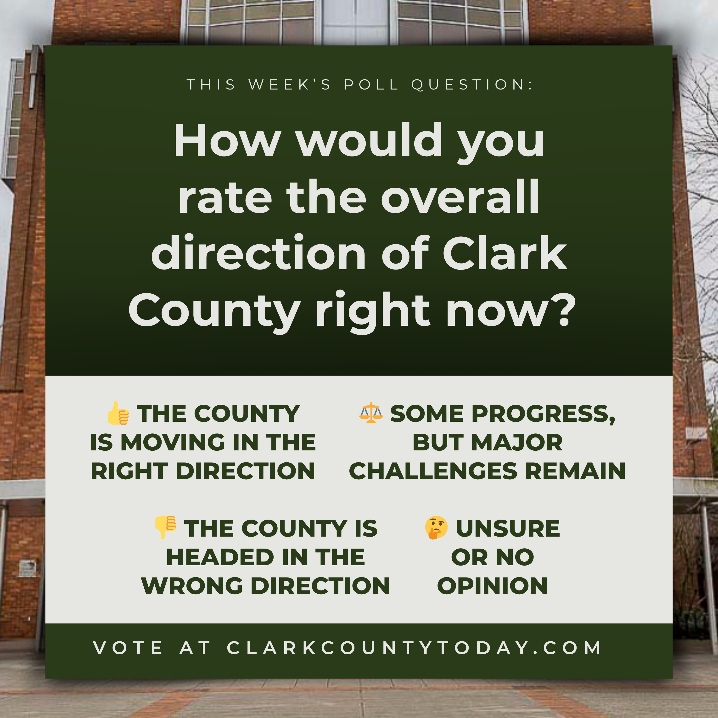 Clark County's Direction: You Rate It